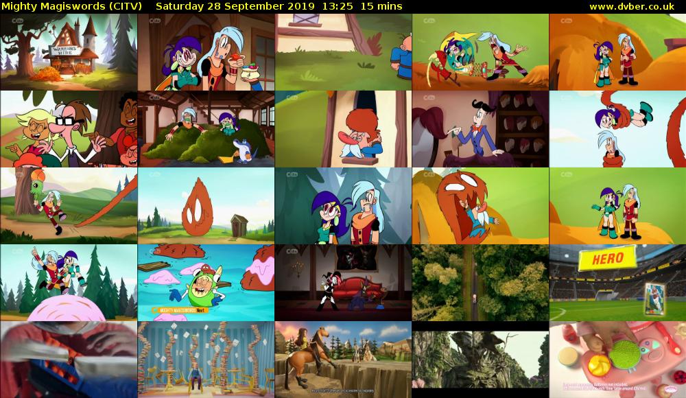 Mighty Magiswords (CITV) Saturday 28 September 2019 13:25 - 13:40