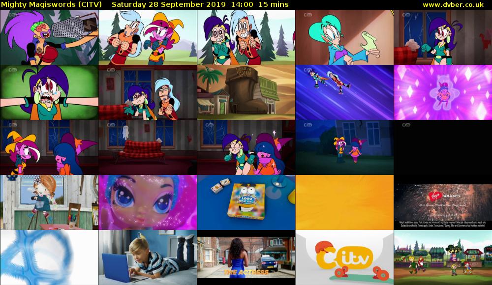 Mighty Magiswords (CITV) Saturday 28 September 2019 14:00 - 14:15