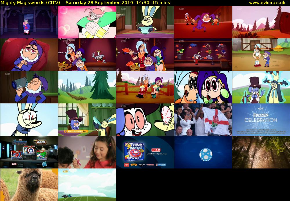 Mighty Magiswords (CITV) Saturday 28 September 2019 14:30 - 14:45