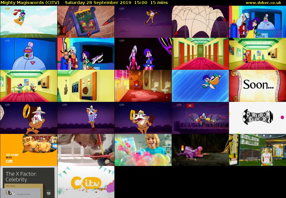 Mighty Magiswords (CITV) Saturday 28 September 2019 15:00 - 15:15