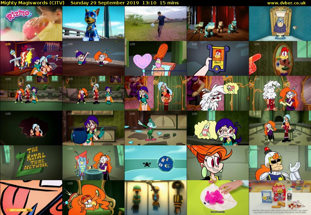 Mighty Magiswords (CITV) Sunday 29 September 2019 13:10 - 13:25