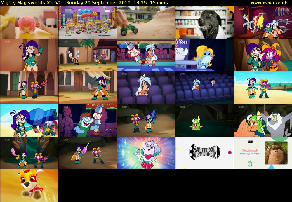 Mighty Magiswords (CITV) Sunday 29 September 2019 13:25 - 13:40