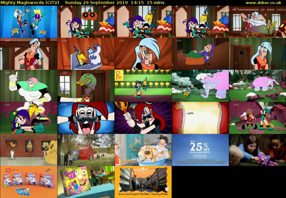 Mighty Magiswords (CITV) Sunday 29 September 2019 14:15 - 14:30