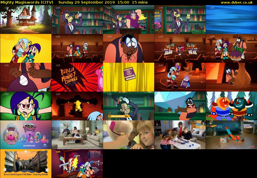 Mighty Magiswords (CITV) Sunday 29 September 2019 15:00 - 15:15