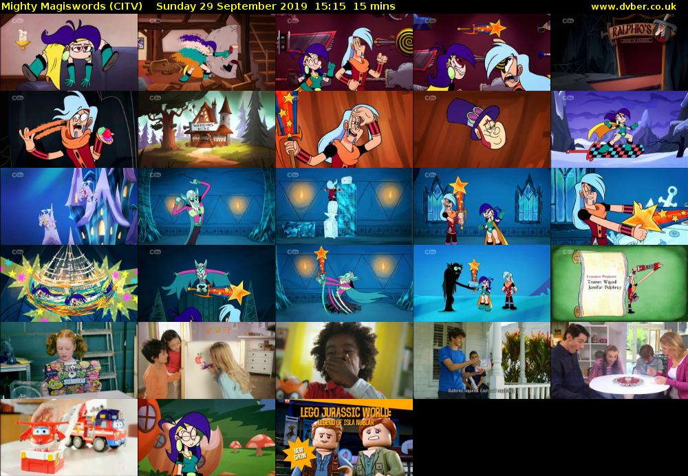 Mighty Magiswords (CITV) Sunday 29 September 2019 15:15 - 15:30