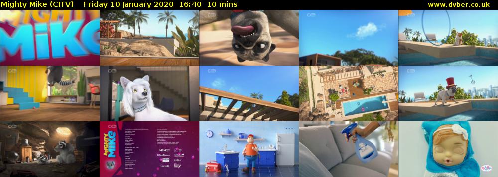 Mighty Mike (CITV) Friday 10 January 2020 16:40 - 16:50