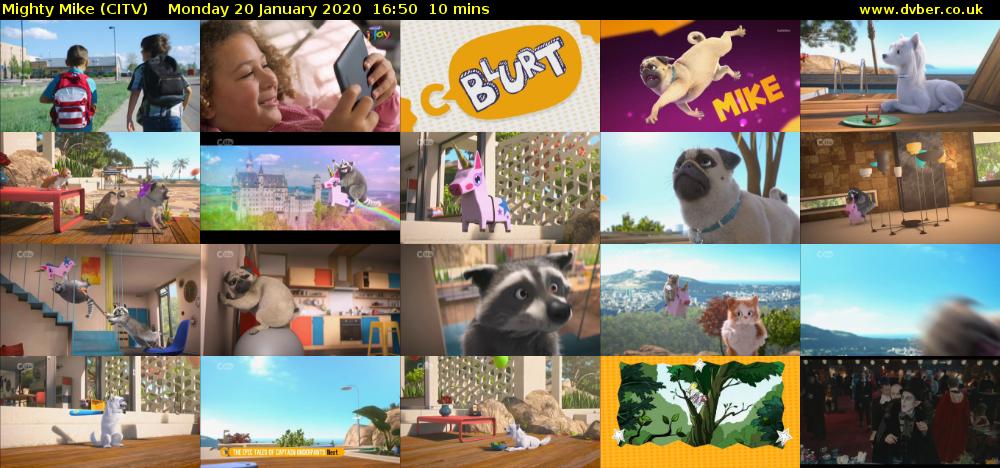 Mighty Mike (CITV) Monday 20 January 2020 16:50 - 17:00
