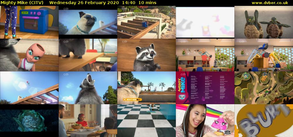 Mighty Mike (CITV) Wednesday 26 February 2020 14:40 - 14:50