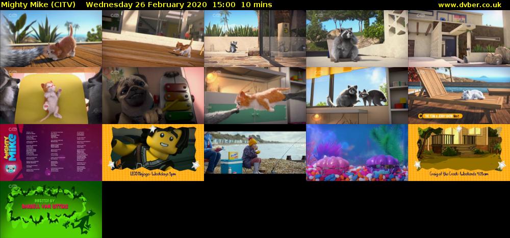 Mighty Mike (CITV) Wednesday 26 February 2020 15:00 - 15:10