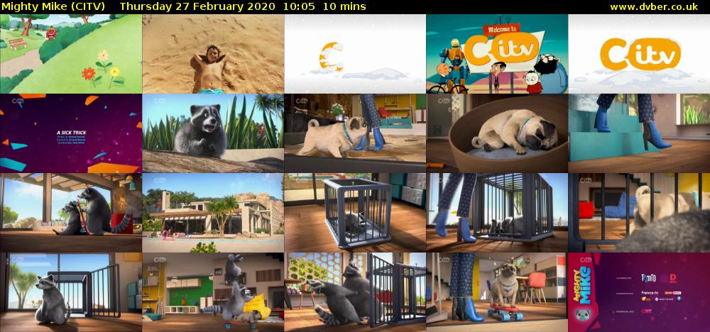 Mighty Mike (CITV) Thursday 27 February 2020 10:05 - 10:15