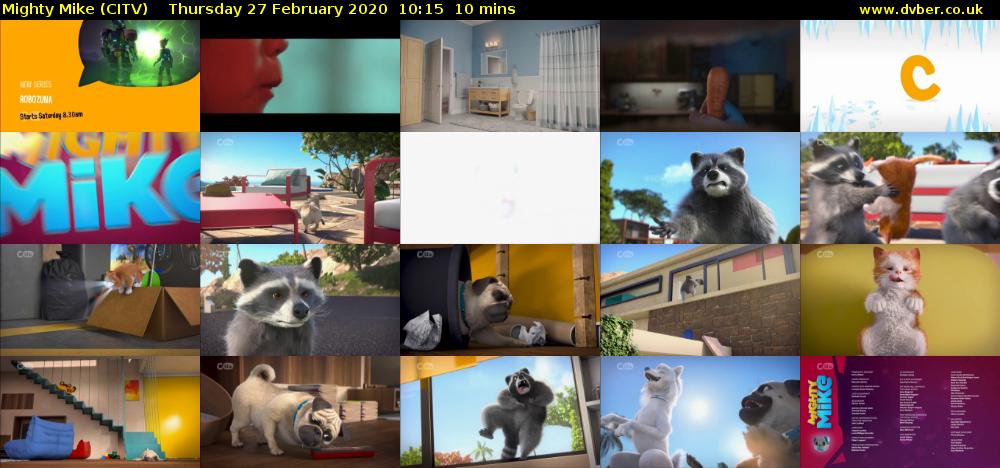 Mighty Mike (CITV) Thursday 27 February 2020 10:15 - 10:25