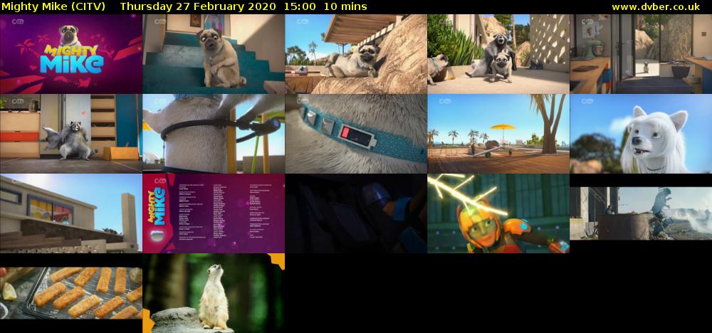 Mighty Mike (CITV) Thursday 27 February 2020 15:00 - 15:10