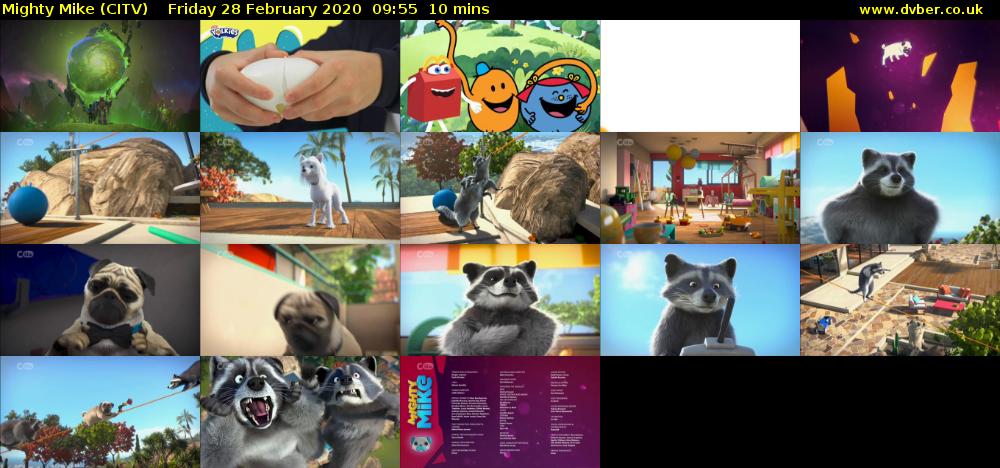 Mighty Mike (CITV) Friday 28 February 2020 09:55 - 10:05