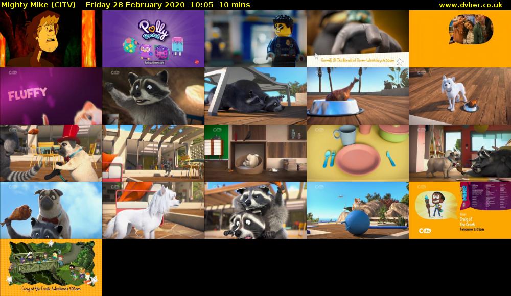 Mighty Mike (CITV) Friday 28 February 2020 10:05 - 10:15
