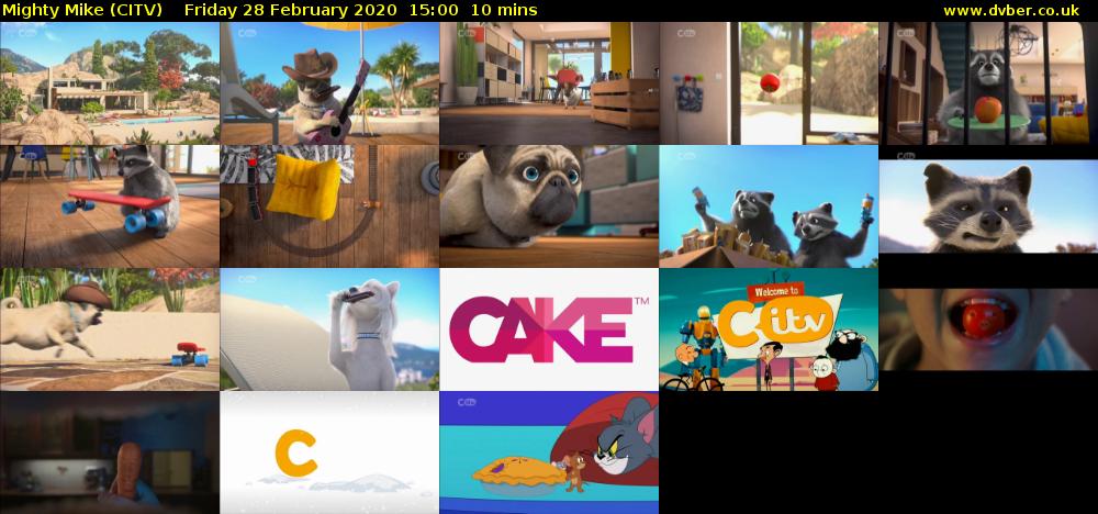 Mighty Mike (CITV) Friday 28 February 2020 15:00 - 15:10