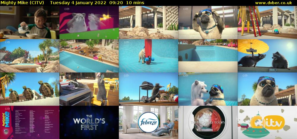 Mighty Mike (CITV) Tuesday 4 January 2022 09:20 - 09:30