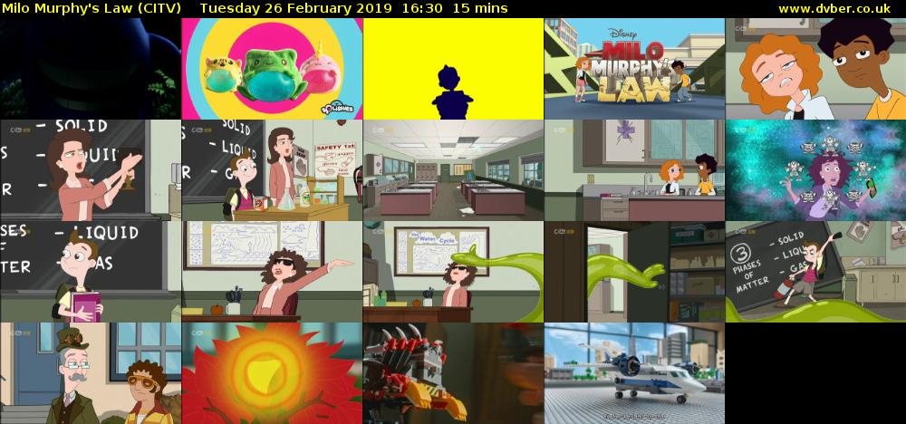 Milo Murphy's Law (CITV) Tuesday 26 February 2019 16:30 - 16:45