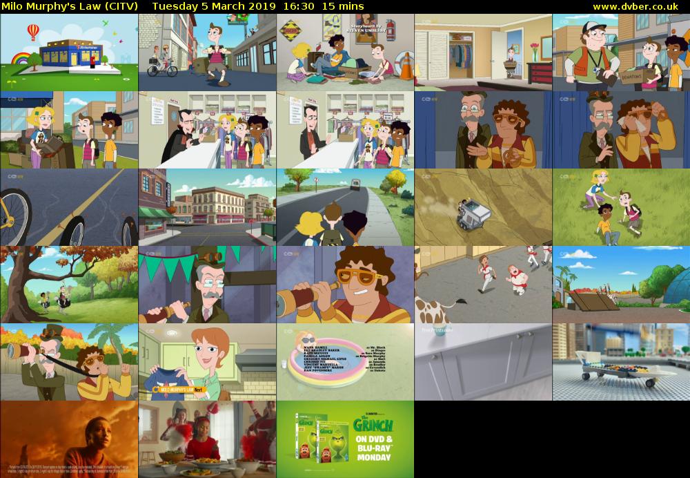Milo Murphy's Law (CITV) Tuesday 5 March 2019 16:30 - 16:45