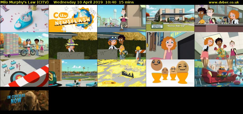 Milo Murphy's Law (CITV) Wednesday 10 April 2019 10:40 - 10:55