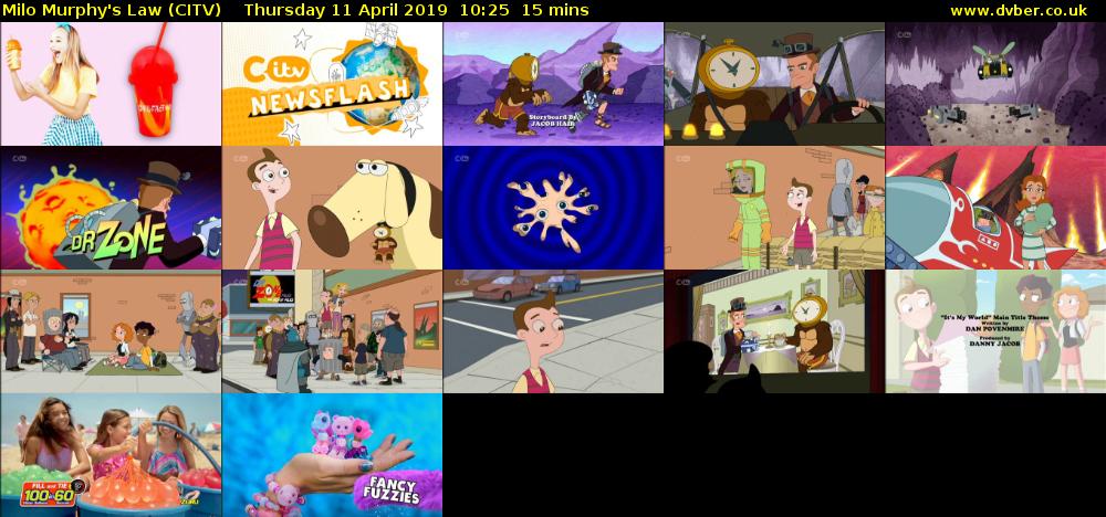Milo Murphy's Law (CITV) Thursday 11 April 2019 10:25 - 10:40