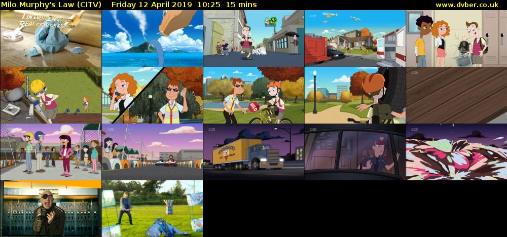 Milo Murphy's Law (CITV) Friday 12 April 2019 10:25 - 10:40