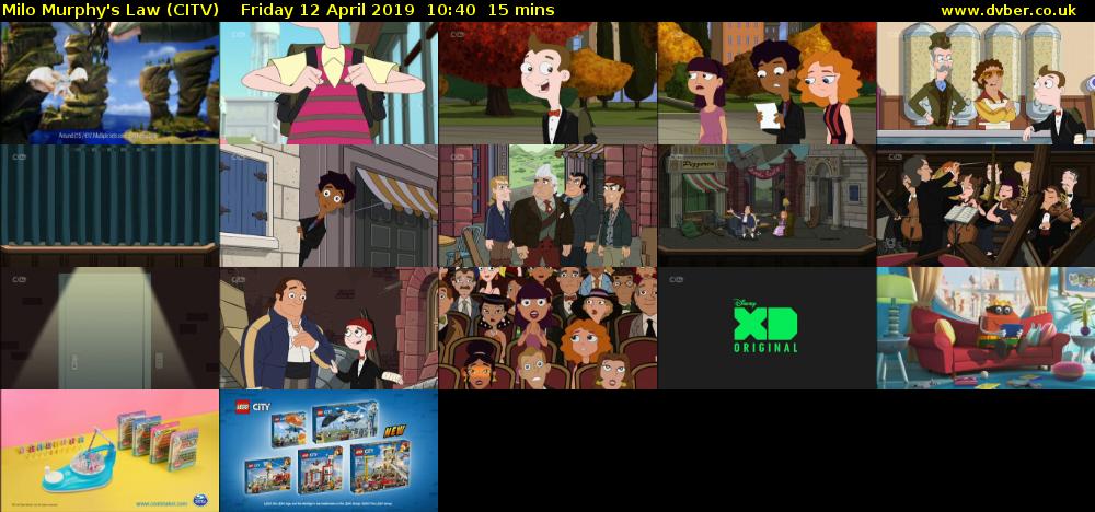 Milo Murphy's Law (CITV) Friday 12 April 2019 10:40 - 10:55