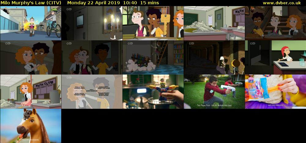 Milo Murphy's Law (CITV) Monday 22 April 2019 10:40 - 10:55
