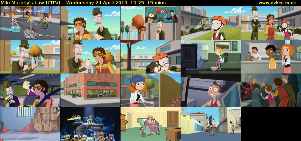 Milo Murphy's Law (CITV) Wednesday 24 April 2019 10:25 - 10:40