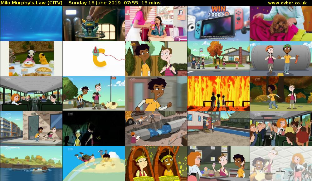 Milo Murphy's Law (CITV) Sunday 16 June 2019 07:55 - 08:10