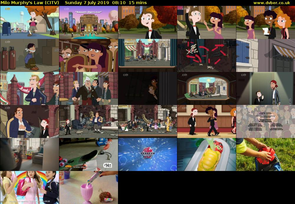 Milo Murphy's Law (CITV) Sunday 7 July 2019 08:10 - 08:25