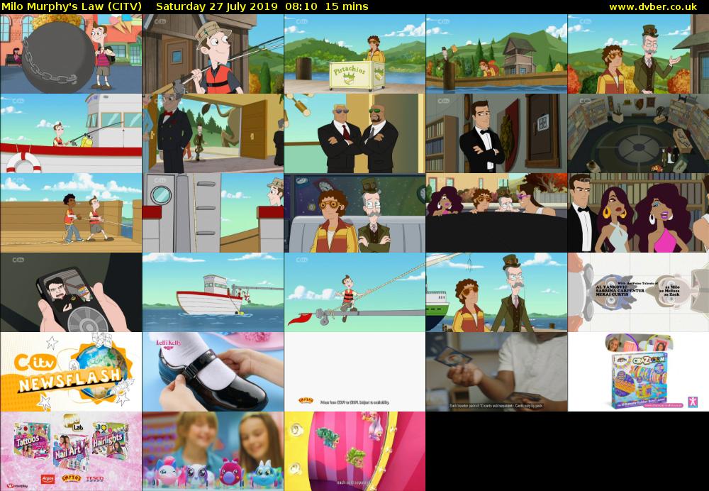 Milo Murphy's Law (CITV) Saturday 27 July 2019 08:10 - 08:25