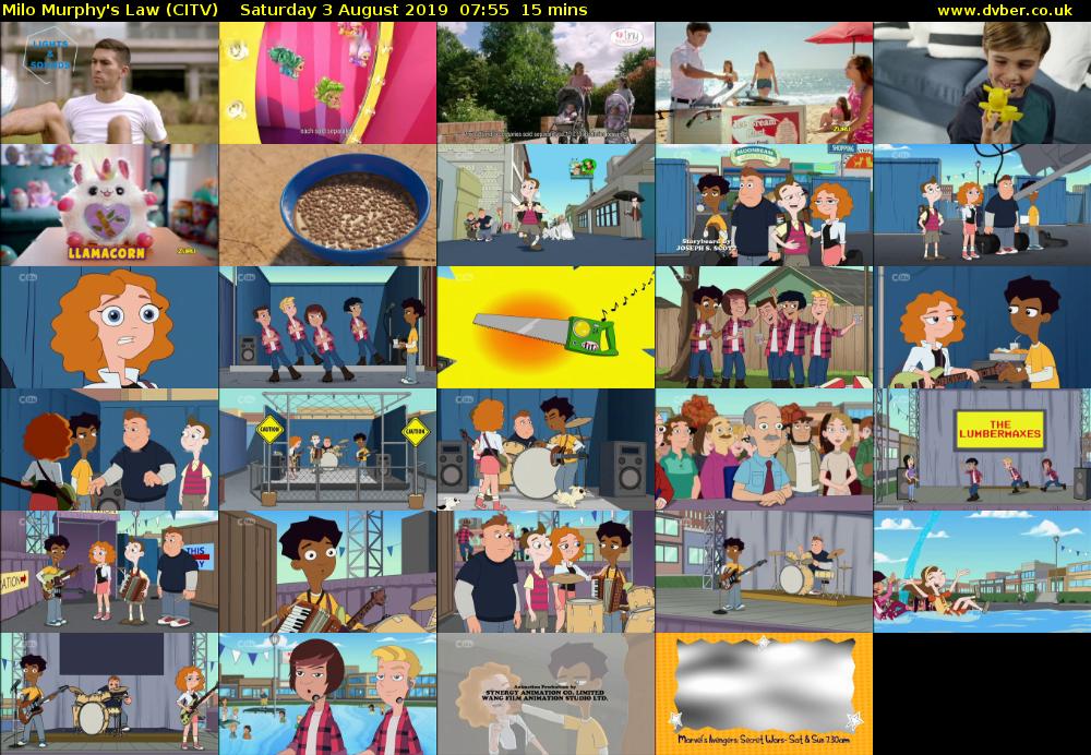 Milo Murphy's Law (CITV) Saturday 3 August 2019 07:55 - 08:10