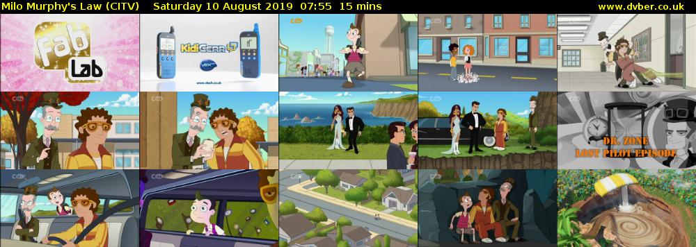 Milo Murphy's Law (CITV) Saturday 10 August 2019 07:55 - 08:10