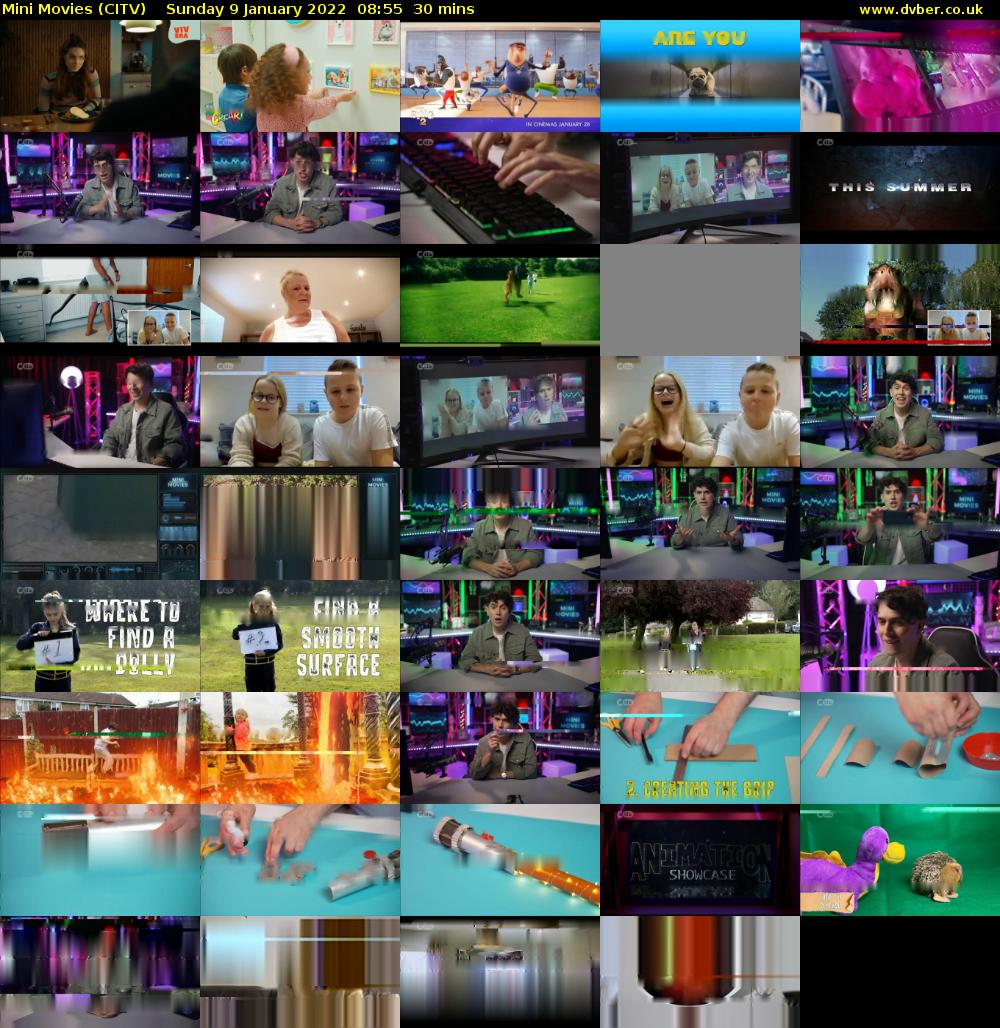Mini Movies (CITV) Sunday 9 January 2022 08:55 - 09:25