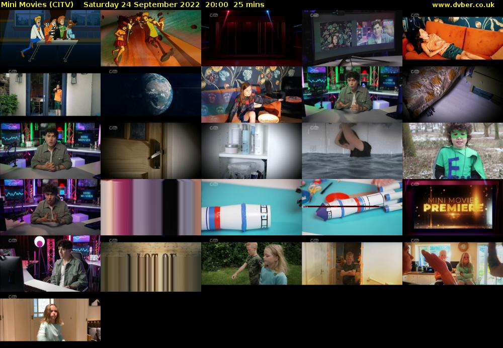 Mini Movies (CITV) Saturday 24 September 2022 20:00 - 20:25