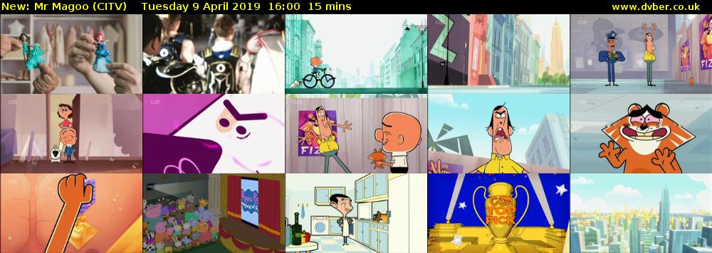 Mr Magoo (CITV) Tuesday 9 April 2019 16:00 - 16:15