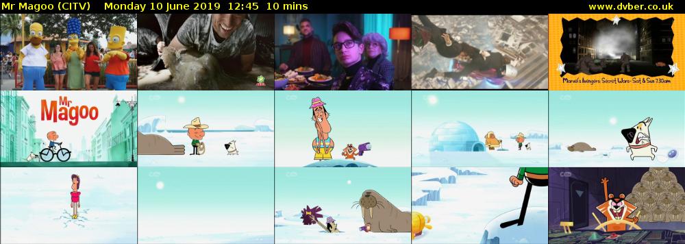 Mr Magoo (CITV) Monday 10 June 2019 12:45 - 12:55