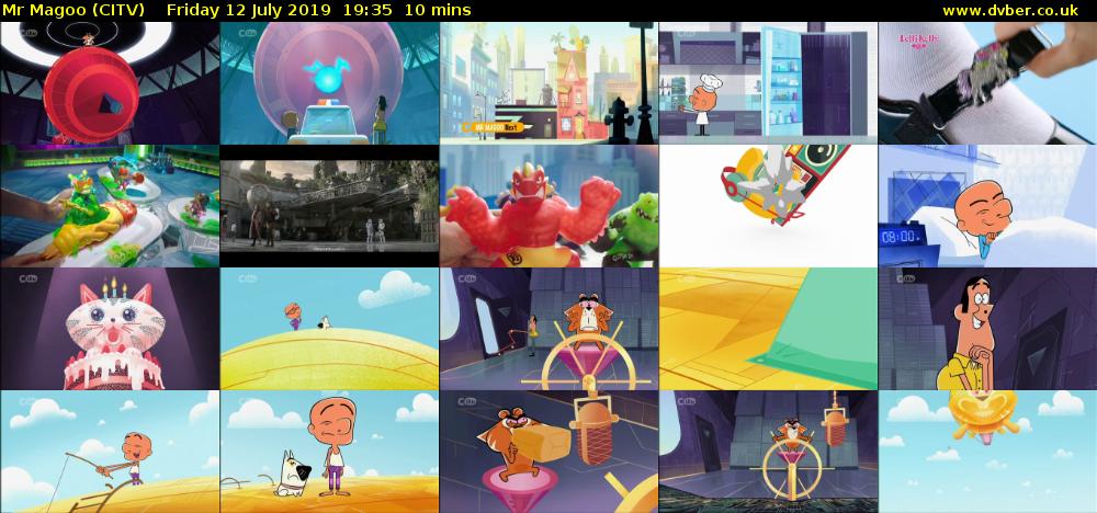 Mr Magoo (CITV) Friday 12 July 2019 19:35 - 19:45