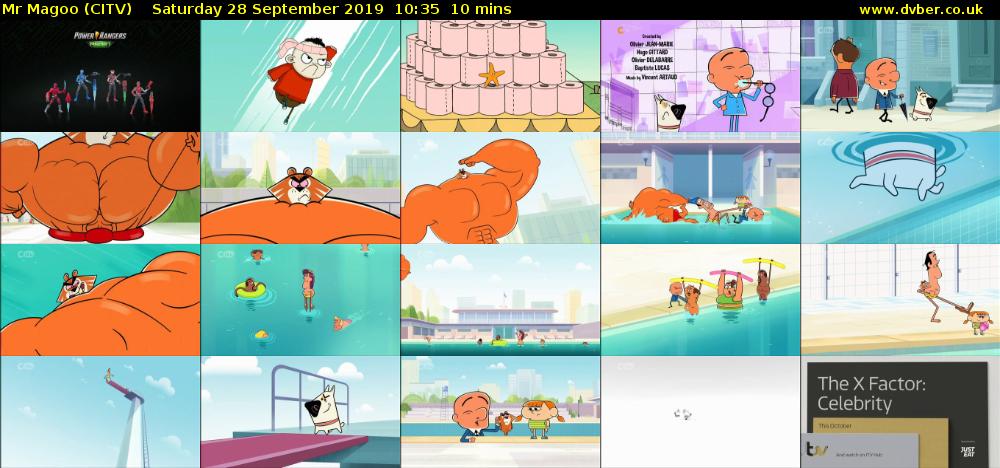 Mr Magoo (CITV) Saturday 28 September 2019 10:35 - 10:45