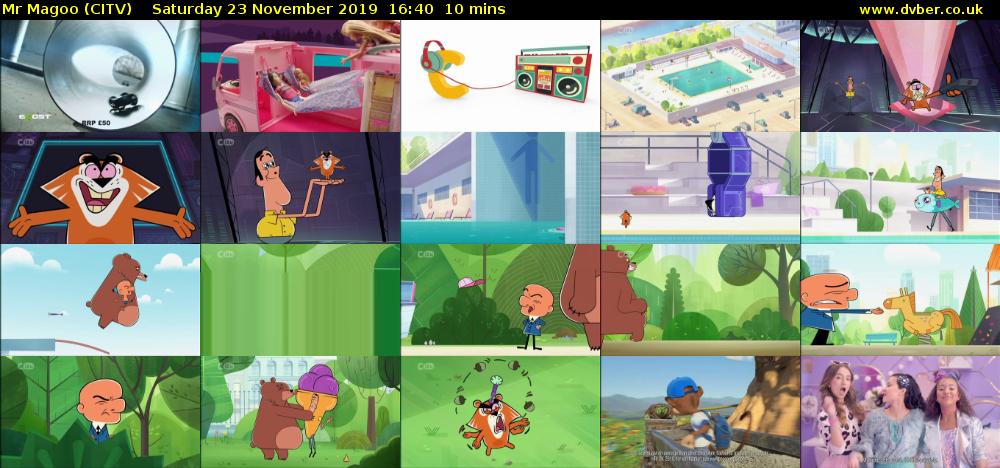Mr Magoo (CITV) Saturday 23 November 2019 16:40 - 16:50