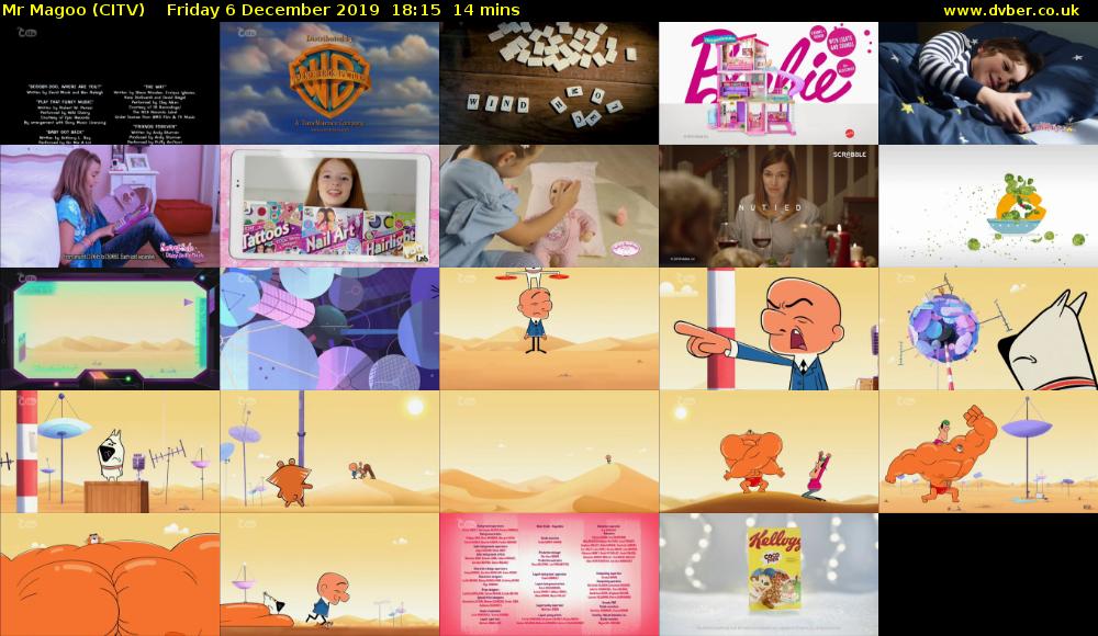 Mr Magoo (CITV) Friday 6 December 2019 18:15 - 18:29