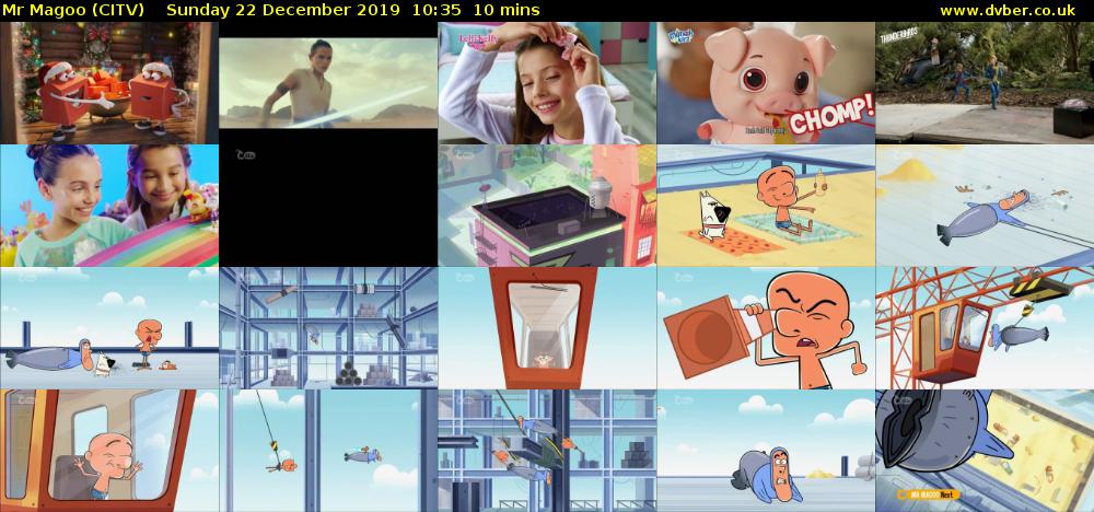 Mr Magoo (CITV) Sunday 22 December 2019 10:35 - 10:45