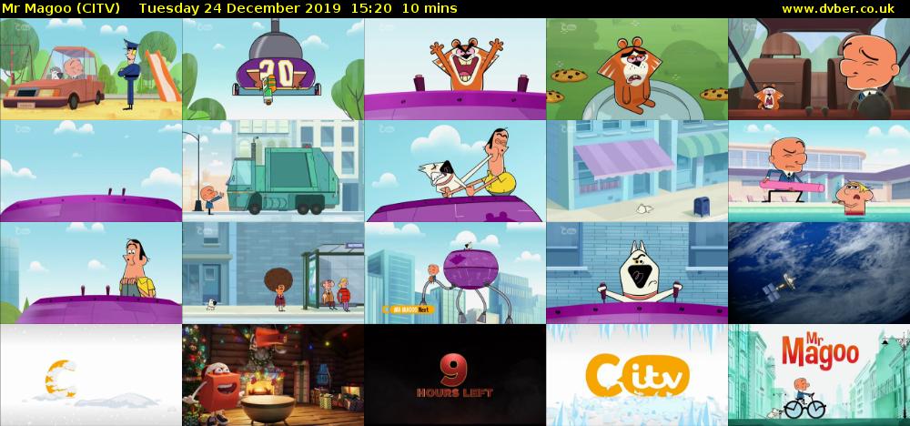 Mr Magoo (CITV) Tuesday 24 December 2019 15:20 - 15:30