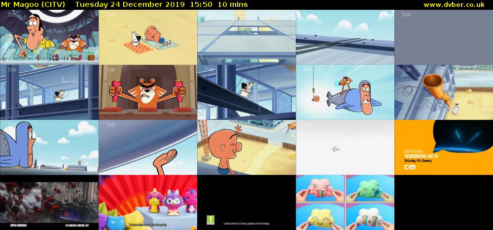 Mr Magoo (CITV) Tuesday 24 December 2019 15:50 - 16:00