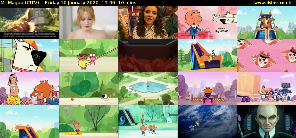 Mr Magoo (CITV) Friday 10 January 2020 19:40 - 19:50