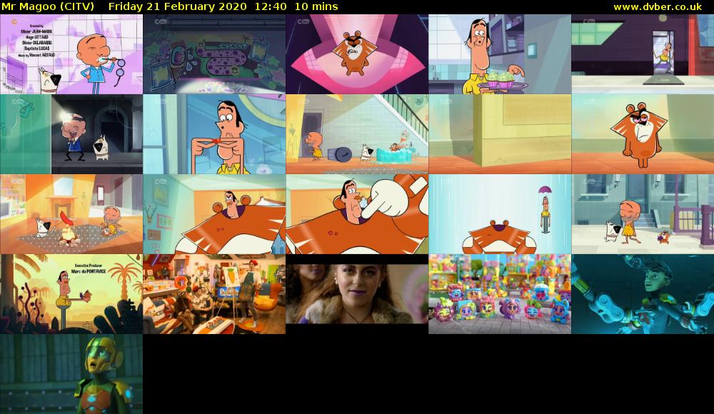 Mr Magoo (CITV) Friday 21 February 2020 12:40 - 12:50