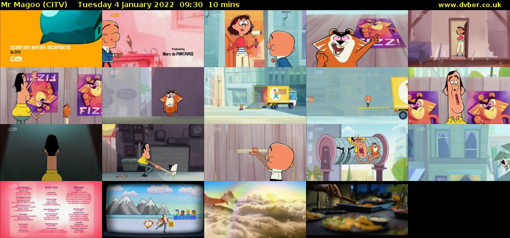Mr Magoo (CITV) Tuesday 4 January 2022 09:30 - 09:40