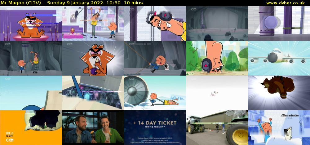 Mr Magoo (CITV) Sunday 9 January 2022 10:50 - 11:00
