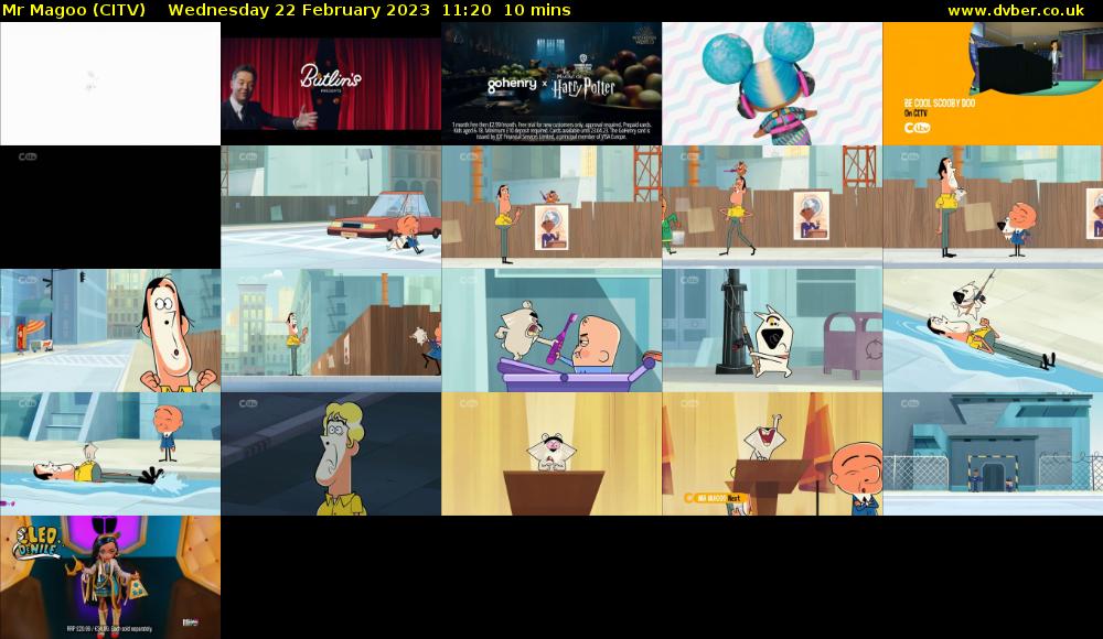 Mr Magoo (CITV) Wednesday 22 February 2023 11:20 - 11:30