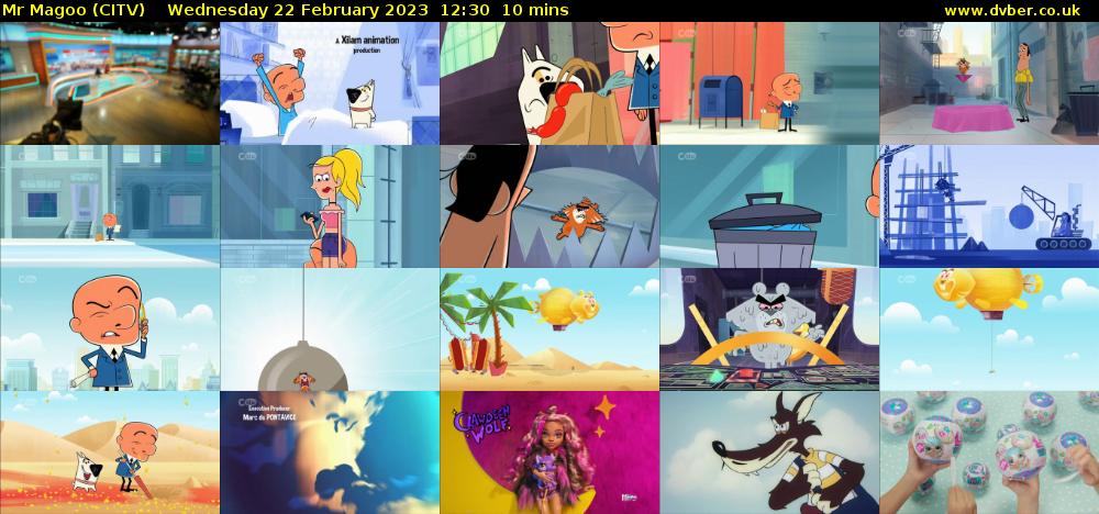 Mr Magoo (CITV) Wednesday 22 February 2023 12:30 - 12:40